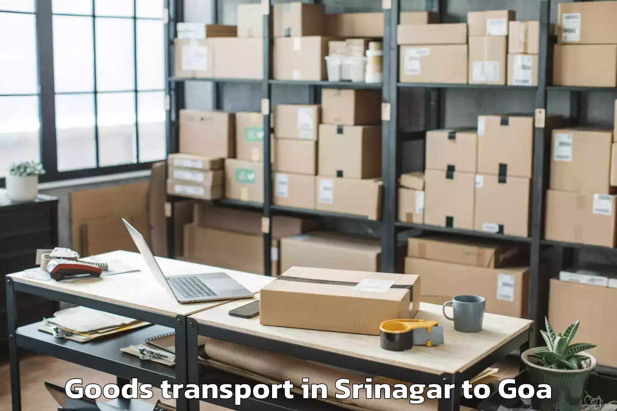 Srinagar to Sanvordem Goods Transport Booking